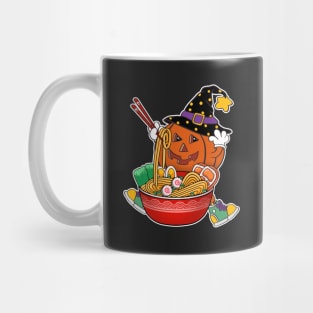 Halloween Pumpkin Anime Japanese Food Ramen Lovers Mug